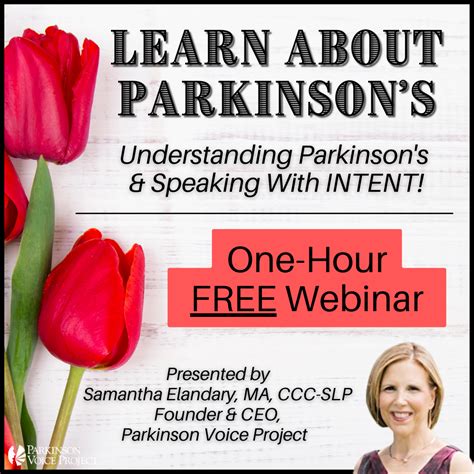 parkinson's voice project information session
